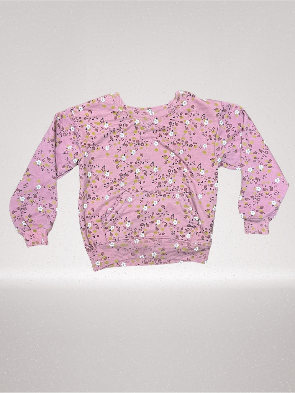 Jessica Simpson Girls Pink Floral Pullover Sweatshirt Size 6